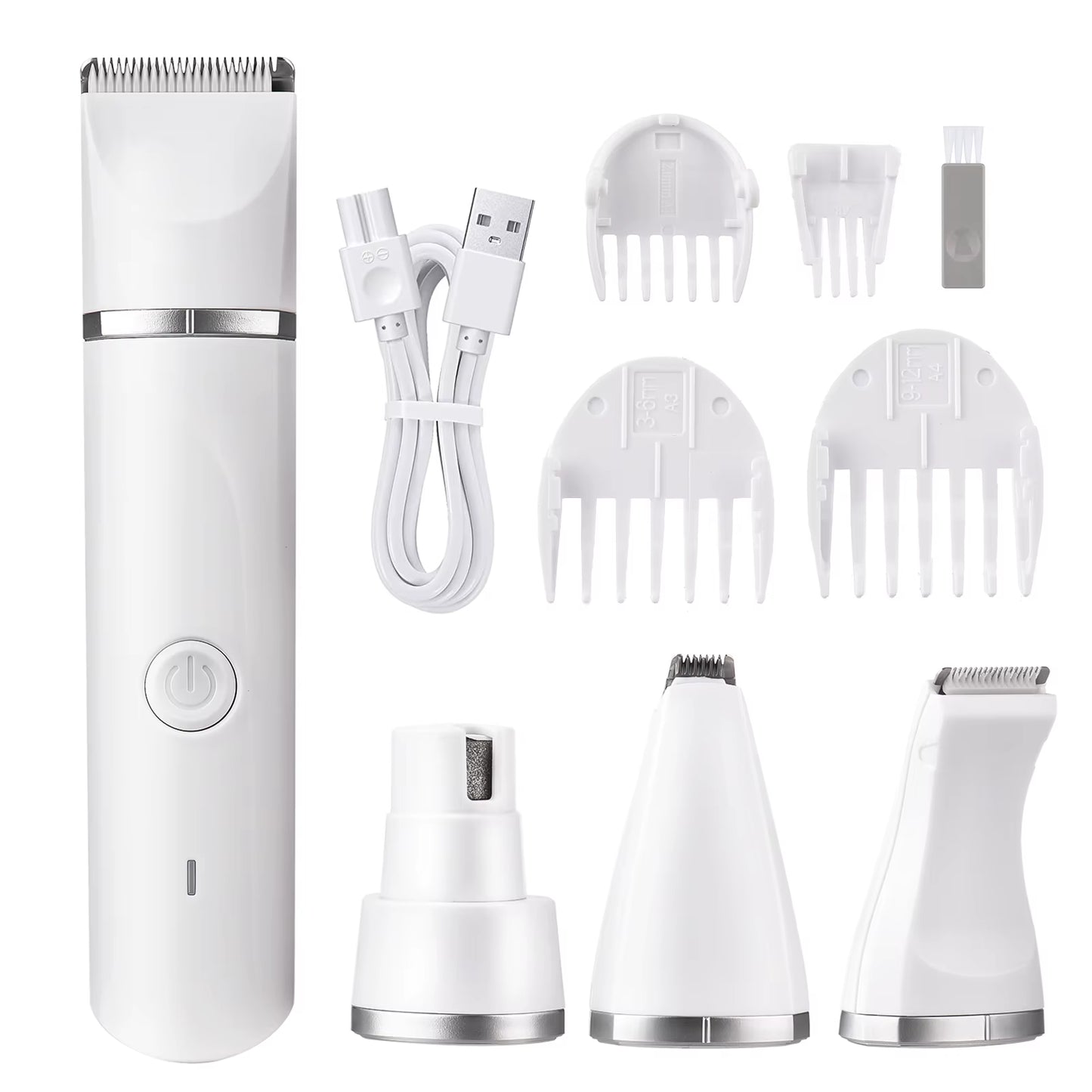 4 in 1 Pet Electric Hair Clipper for Dog Grooming Trimmer Nail Grinder Hair Cutting Machine for Pet Shop Small Medium Cats Dogs