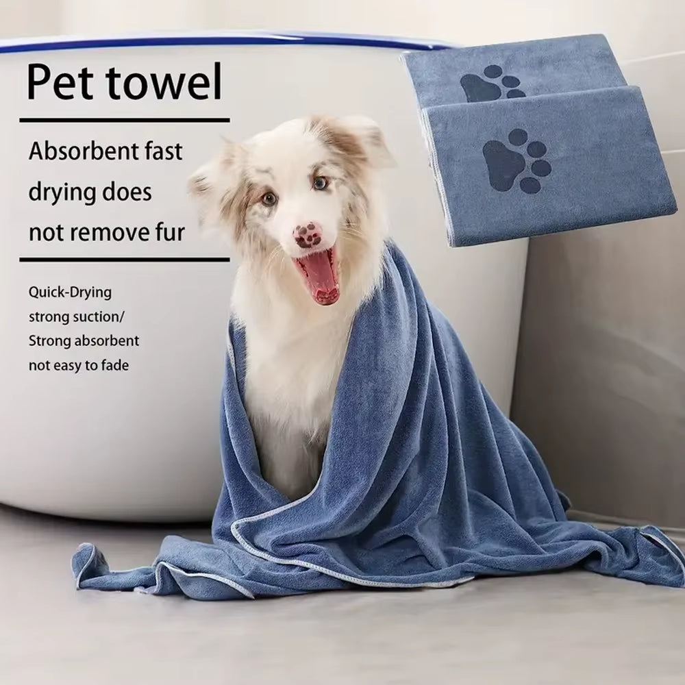 Multi-Size Quick-Drying Super Absorbent Soft Microfiber Pet Bath Beauty Towel