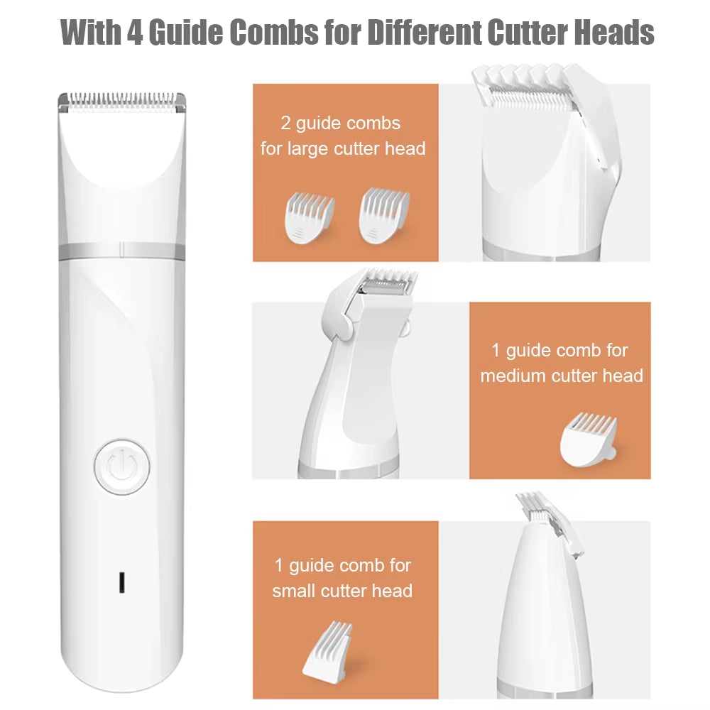 4 in 1 Pet Electric Hair Clipper for Dog Grooming Trimmer Nail Grinder Hair Cutting Machine for Pet Shop Small Medium Cats Dogs