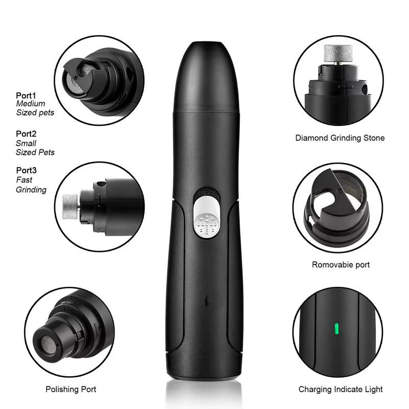 Professional Dog Nail Trimmers Toenail Grinder Paws Grooming Nail Grinder Nail File Quiet Pet Grooming Tool Nail Grinder Nail