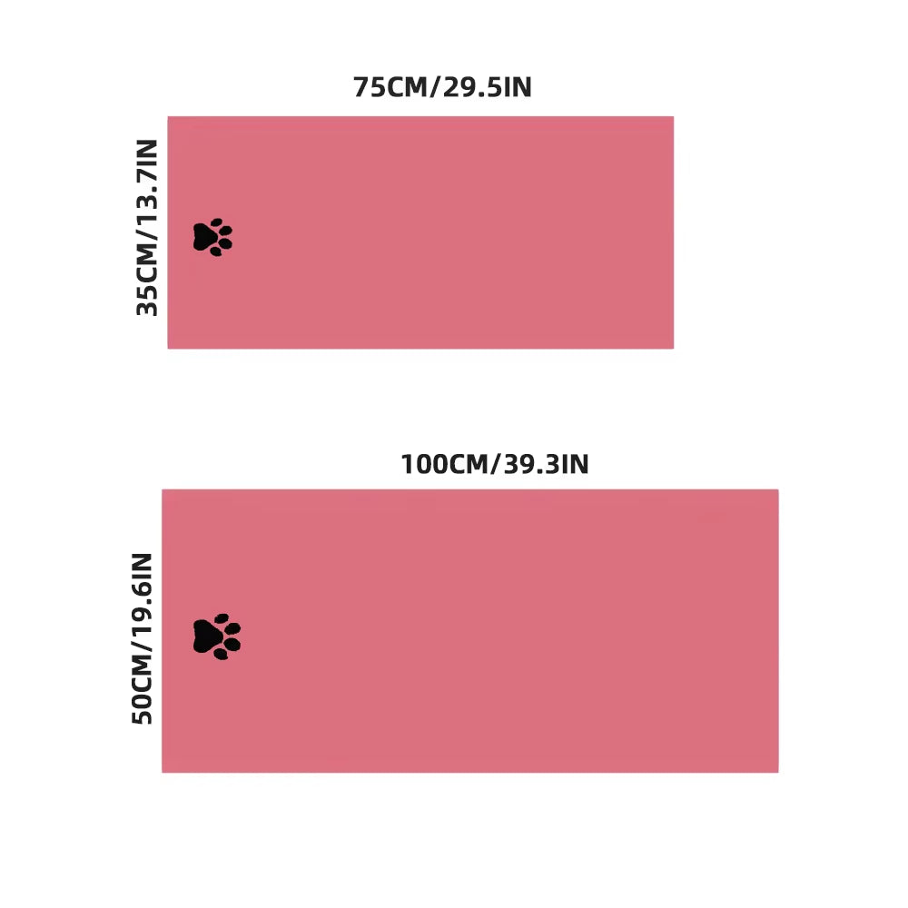 Multi-Size Quick-Drying Super Absorbent Soft Microfiber Pet Bath Beauty Towel