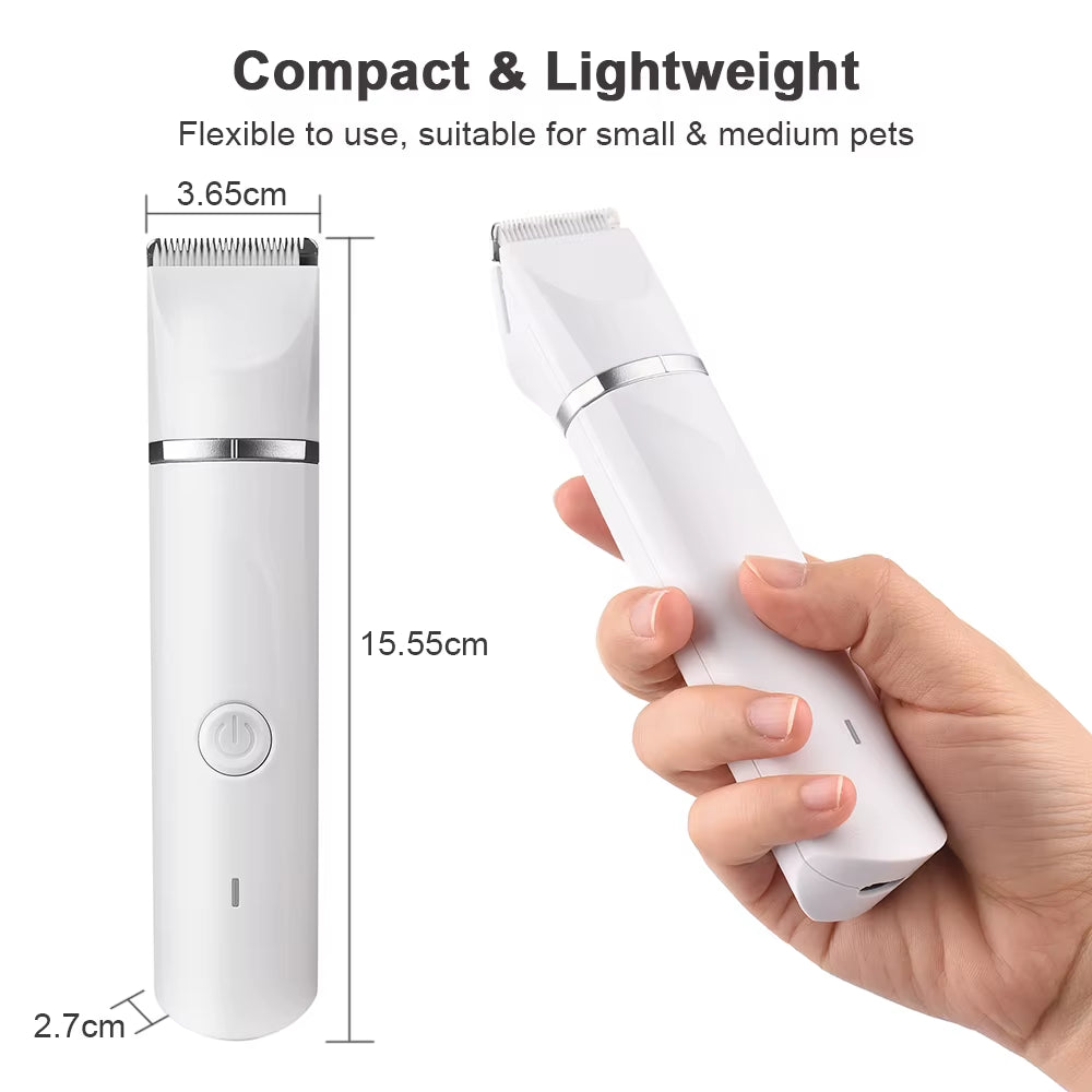 4 in 1 Pet Electric Hair Clipper for Dog Grooming Trimmer Nail Grinder Hair Cutting Machine for Pet Shop Small Medium Cats Dogs